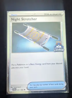Pokemon TCG Night Stretcher 061/064 Asia exclusive Great Ball league stamp promo - Image 1