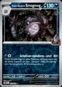 Pokemon 126/182 - Team Rockets Smogmog - Reverse Holo - Ewige Rivalen - Image 1
