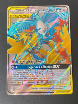 CARTE POKEMON SULFURA, ELECTHOR ET ARTIKODIN GX 66/68 FR ULTRA SL OCCULTES -NEUF - Image 1