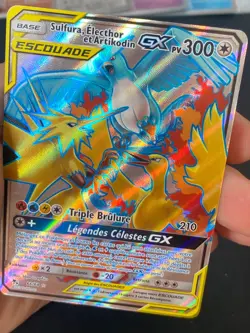 CARTE POKEMON SULFURA, ELECTHOR ET ARTIKODIN GX 66/68 FR ULTRA SL OCCULTES -NEUF - Image 2