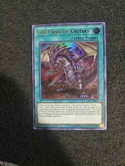 Yugioh! LP The Fang of Critias - LCKC-EN037 - Ultra Rare - 1st Edition Lightly P - Image 1