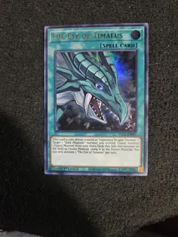 The Eye of Timaeus DLCS-EN007 1st Edition Ultra Rare Yugioh TCG NM - Image 1