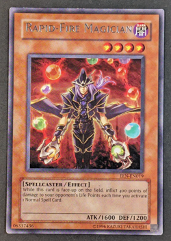 Yugioh TCG - 1x Rapid Fire Magician - EEN-EN019 - LP - Unlimited - Rare - 2005 - Image 1
