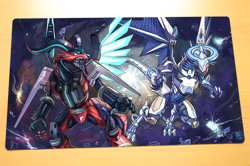 No.212 Yugioh TCG Playmat Borreload Firewall Dragon Custom YGO Card Game CCG Mat - Image 1