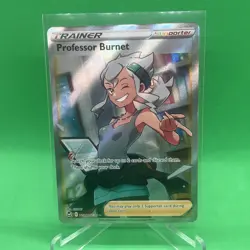 Pokemon Card Professor Burnet (TG26/TG30) Silver Tempest Trainer Gallery Ultra - Image 1