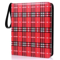 Trading Card Binder, 900 Pockets Baseball Card Binder Sleeves with Zipper, Do... - Image 1