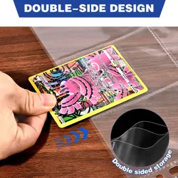 400 Pack 9 Pocket Double Side Card Sleeves Binder Sheets, Holds 7200 Cards, T... - Image 2