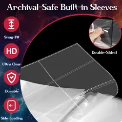 900 Pockets Baseball Card Binder for Trading Cards, 9 Pocket Sports Card Bind... - Image 4