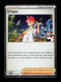 Crispin 133/142 Promo,FOIL Prize Pack Series Cards Pokemon Card - Image 1