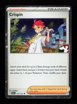 Crispin 133/142 Promo,FOIL Prize Pack Series Cards Pokemon Card - Image 1