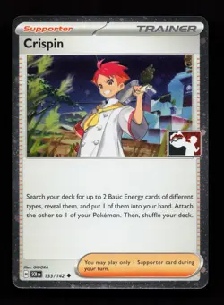 Crispin 133/142 Promo,FOIL Prize Pack Series Cards Pokemon Card - Image 1