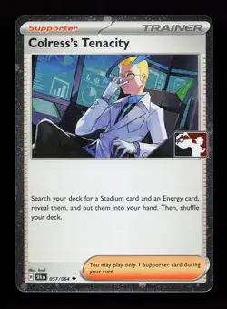 Colress's Tenacity 057/064 Promo,FOIL Prize Pack Series Cards Pokemon Card - Image 1