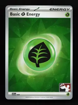 Grass Energy 009 Promo,FOIL Prize Pack Series Cards Pokemon Card - Image 1