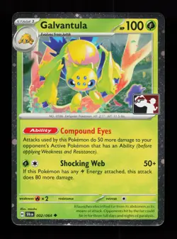 Galvantula 002/064 Promo,FOIL Prize Pack Series Cards Pokemon Card - Image 1