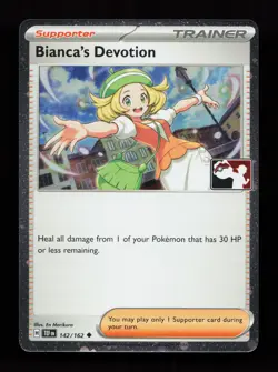 Bianca's Devotion 142/162 Promo,FOIL Prize Pack Series Cards Pokemon Card - Image 1