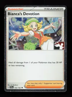 Bianca's Devotion 142/162 Promo,FOIL Prize Pack Series Cards Pokemon Card - Image 1