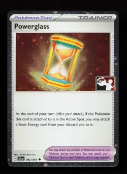 Powerglass 063/064 Promo,FOIL Prize Pack Series Cards Pokemon Card - Image 1