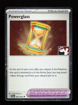 Powerglass 063/064 Promo,FOIL Prize Pack Series Cards Pokemon Card - Image 1