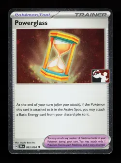 Powerglass 063/064 Promo,FOIL Prize Pack Series Cards Pokemon Card - Image 1