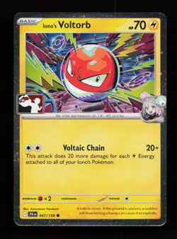 Iono's Voltorb 047/159 Promo,FOIL Prize Pack Series Cards Pokemon Card - Image 1