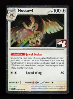 Noctowl 115/142 Promo,FOIL Prize Pack Series Cards Pokemon Card - Image 1