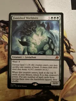 1x Famished Worldsire MTG Edge of Eternities Mythic Rare Nonfoil NM - Image 1