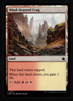 4x Wind-Scarred Crag-Magic the Gathering-MTG-Foundations-Near Mint-4x - Image 1