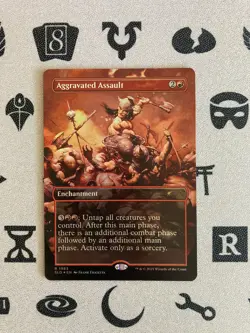 Aggravated Assault - FOIL *SECRET LAIR* NEAR MINT *FRANK FRAZETTA* 2025 *MTG* - Image 1