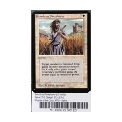 WOTC MtG Alpha Swords to Plowshares (U) EX+ - Image 1