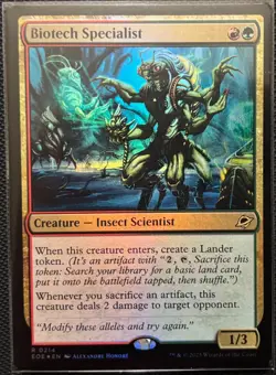 MTG Edge Of Eternities Biotech Specialist Foil (Rare) - Image 1