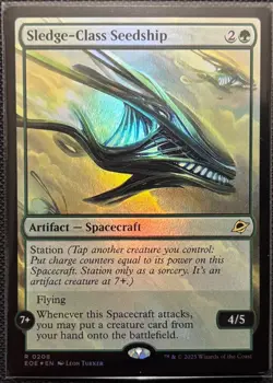 MTG Edge Of Eternities Sledge-Class Seedship Foil (Rare) - Image 1