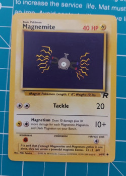 Magnemite 60/82 Team Rocket Rare Pokemon Card TCG Unlimited NM - Image 1