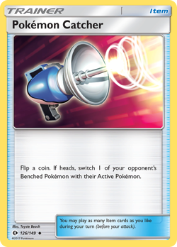 Pokemon Catcher (126/149) [Sun & Moon: Base Set] Lightly Played Reverse - Image 1