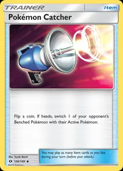 Pokemon Catcher (126/149) [Sun & Moon: Base Set] Lightly Played - Image 1