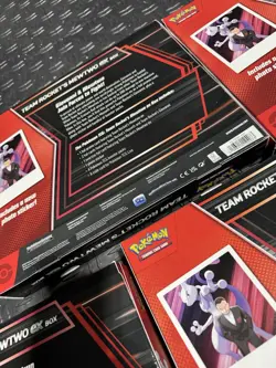 Pokemon Destined Rivals Team Rocket’s Mewtwo Ex Box 5x. 2 Box Bent. Read Notes - Image 4