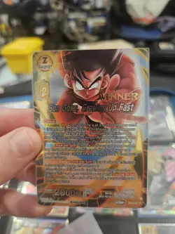 Dragon Ball Super Card Game Son Goku, Growing Up Fast Gold Stamped Winner - Image 1