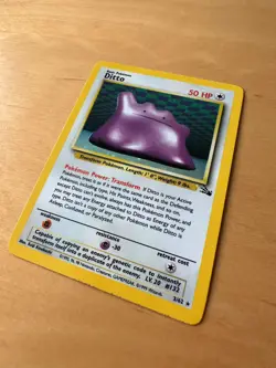Ditto 3/62 Pokemon Fossil Set Holo Rare Card Excellent Condition - Image 2