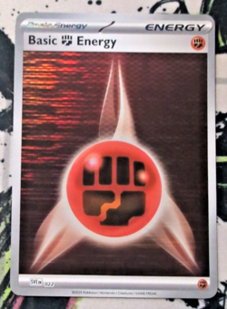 Basic Fighting Energy SVE022 Holo Pokemon Black & White - Image 1