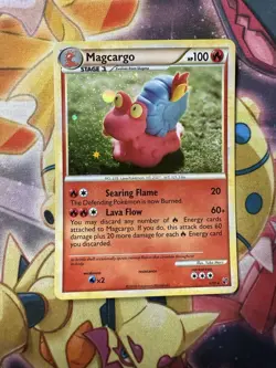 2010 MAGCARGO #6/90 HGSS UNDAUNTED POKEMON CARD- RARE - HOLO - NM / LP - Image 1