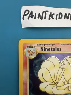 Pokemon TCG Ninetales Base Set Holo Unlimited Rare Card 12/102 LP Condition [En] - Image 2