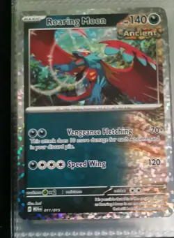 Pokemon 2025 McDonalds Roaring Moon 011/015 Dragon Discovery Card - Image 1