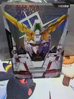 GUNDAM CARD GAME RESOURCE UNICORN GUNDAM DESTROY MODE R-003 C+ FOIL ENG NEWTYPE - Image 1