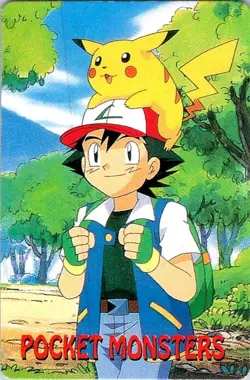 1990's Pokemon Pocket Monsters EeVee 5 of Diamonds Playing Card - Image 2