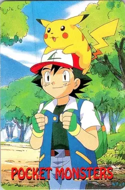 1990's Pokemon Pocket Monsters 3 of Hearts Playing Card - Image 2