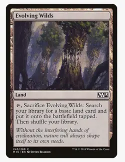 Evolving Wilds #243 M15 Magic Card in a Protective Sleeve - Image 1