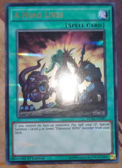 DUSA-EN087 A Hero Lives Ultra Rare 1st Edition Yugioh Card - Image 1