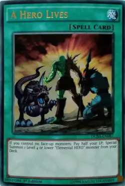 DUSA-EN087 A HERO LIVES ULTRA RARE 1ST EDITION YuGiOh CARD - Image 1