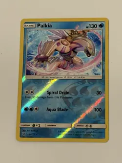 Palkia 24/73 Reverse Holo Rare Shining Legends Sun & Moon Pokemon Card 2017 NM - Image 1