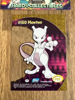 2000 Topps Pokemon #150 Mewtwo PC5 Animation Edition clear card NM - Image 3