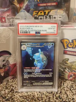 Pokemon TCG S&V 151 Blastoise EX #200 Full Art Ultra Rare Card PSA 10 - Image 1